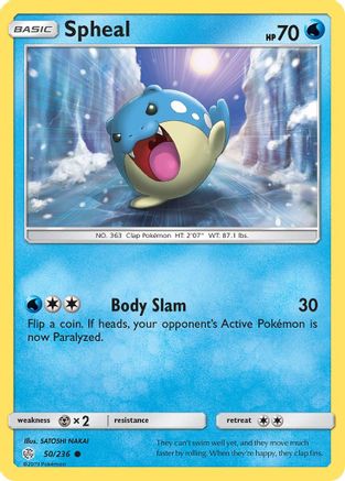 Spheal (50/236) [Sun & Moon: Cosmic Eclipse]