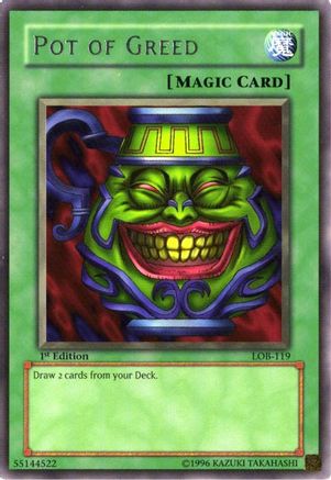 Pot of Greed [LOB-119] Rare
