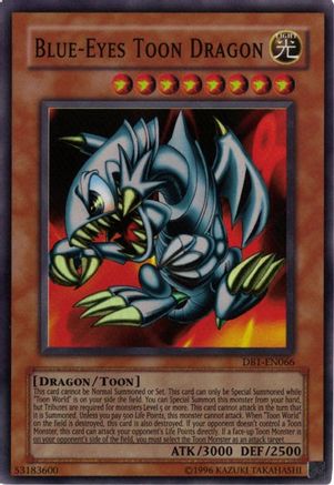 Blue-Eyes Toon Dragon [DB1-EN066] Super Rare