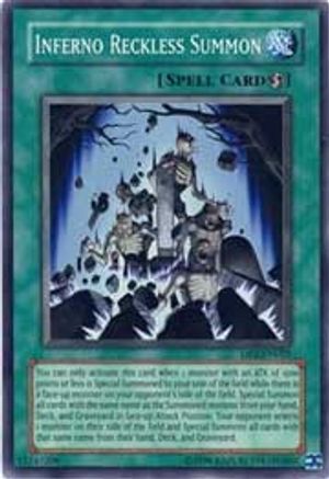 Inferno Reckless Summon [DP2-EN025] Super Rare
