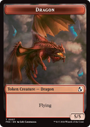 Dragon // Lotus Double-Sided Token [Reality Fracture Tokens]
