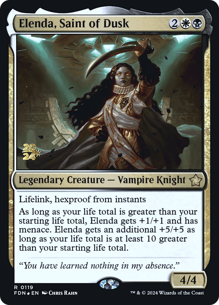Elenda, Saint of Dusk [Foundations Prerelease Promos]