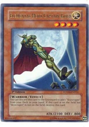 Elemental Hero Captain Gold [FOTB-EN014] Ultra Rare