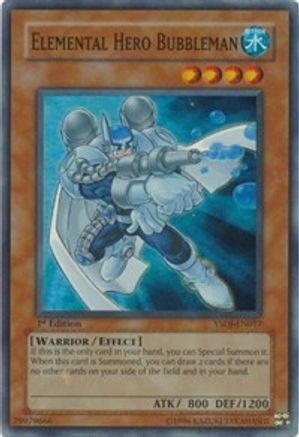 Elemental HERO Bubbleman [YSDJ-EN017] Super Rare