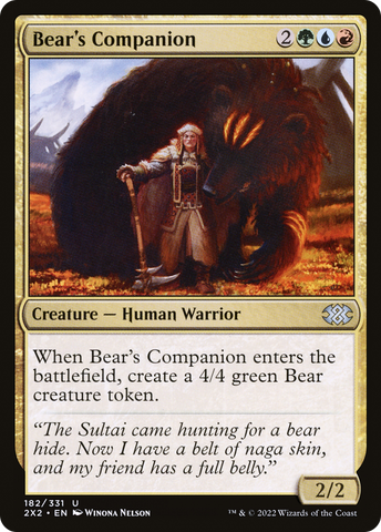 Bear's Companion [Double Masters 2022]