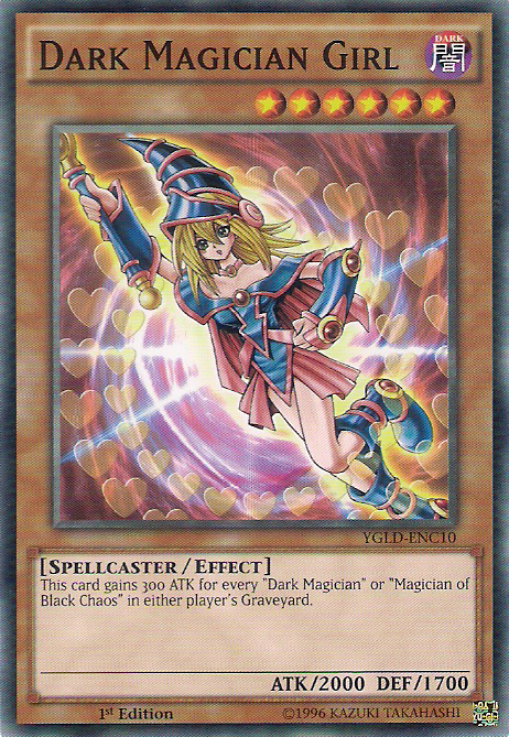 遊戯王OCG デュエルモンスターズ 2023 DARK MAGICIAN GIRL GEM MT 10 Dark Magician Girl [YGLD-ENC10] Common