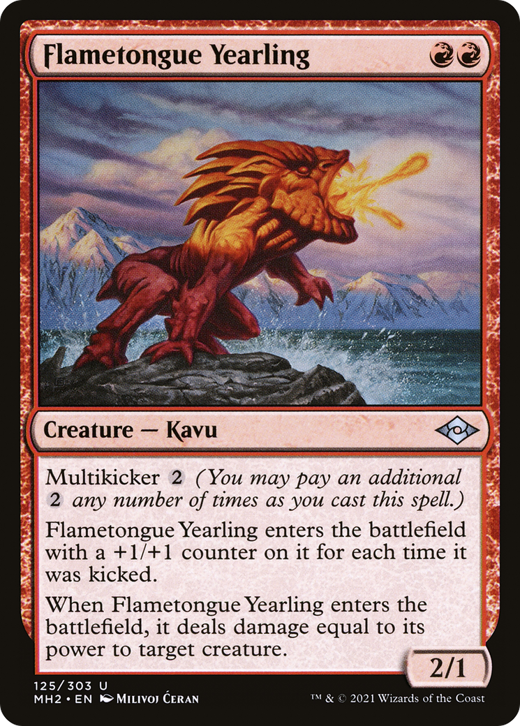 Flametongue Yearling [Modern Horizons 2]