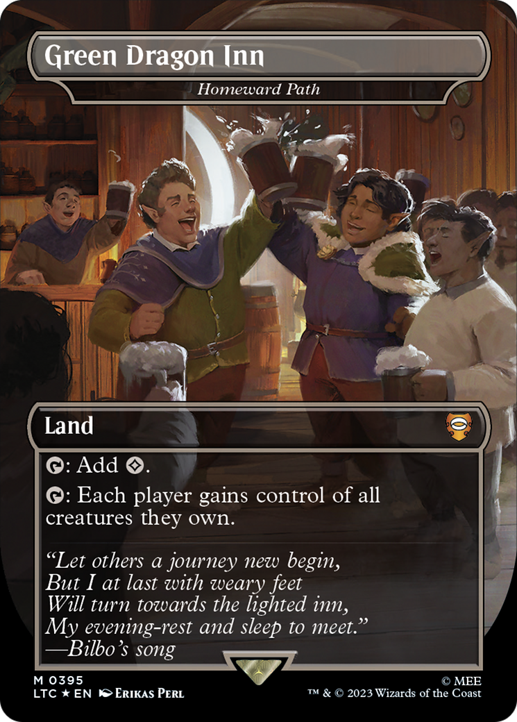 Green Dragon Inn - Homeward Path (Borderless) (Surge Foil Realms and Relics) [The Lord of the Rings: Tales of Middle-Earth Commander]