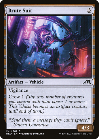 Brute Suit [Kamigawa: Neon Dynasty]
