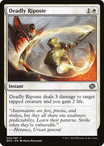 Deadly Riposte [The Brothers' War]