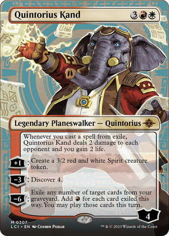 Quintorius Kand (0307) (Borderless) [The Lost Caverns of Ixalan]