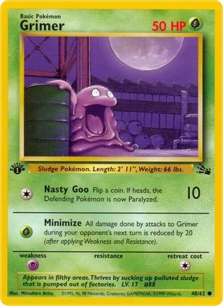 Grimer (48/62) [Fossil 1st Edition]