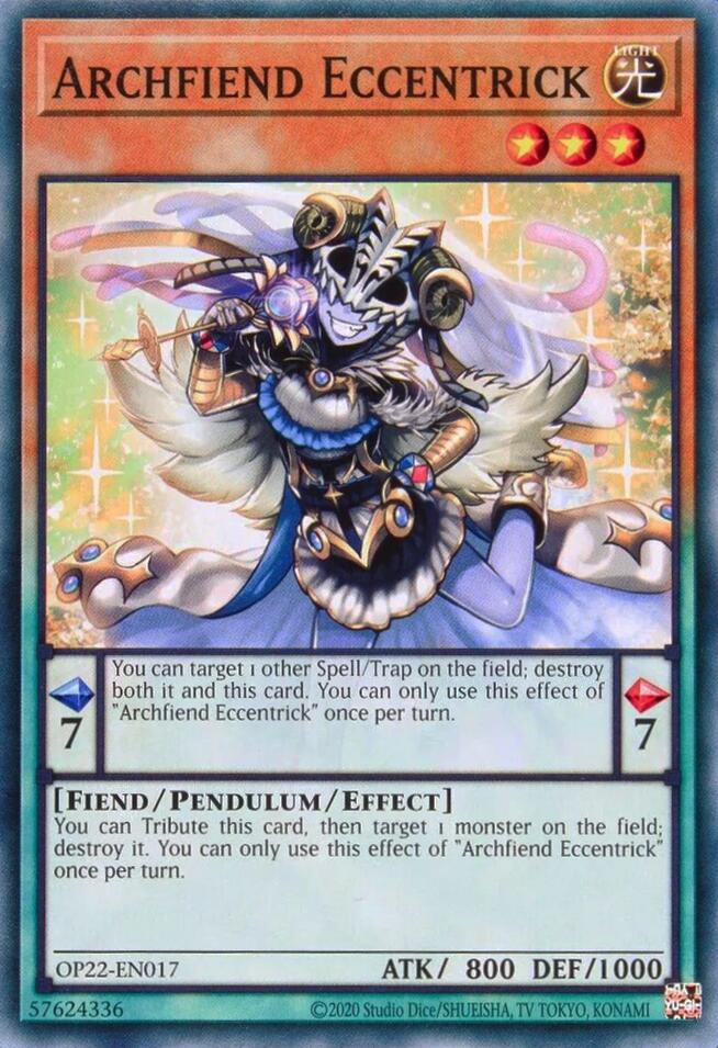 Archfiend Eccentrick [OP22-EN017] Common