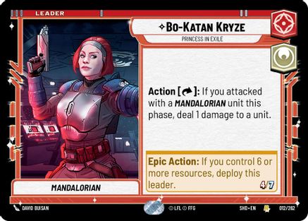Bo-Katan Kryze - Princess in Exile (012/262) (012/262) [Shadows of the Galaxy]