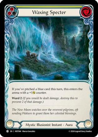 Waxing Specter (Yellow) [MST044] (Part the Mistveil)  Rainbow Foil