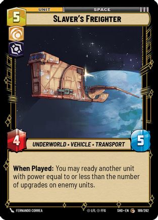 Slaver's Freighter (189/262) (189/262) [Shadows of the Galaxy]