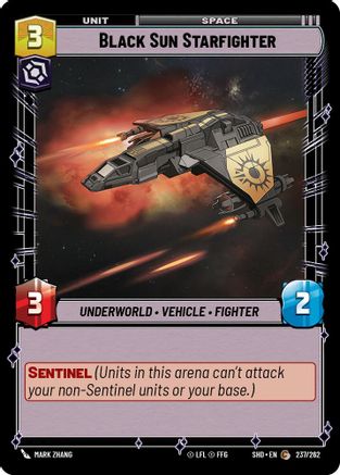 Black Sun Starfighter (237/262) (237/262) [Shadows of the Galaxy]
