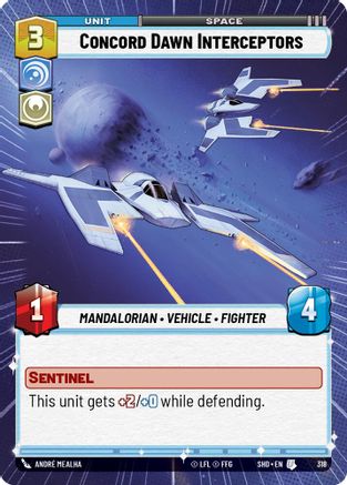 Concord Dawn Interceptors (318) (Hyperspace) (318) [Shadows of the Galaxy]