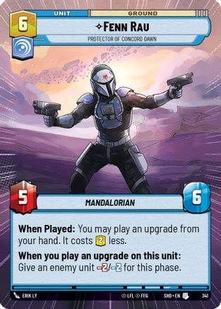 Fenn Rau - Protector of Concord Dawn (341) (Hyperspace) (341) [Shadows of the Galaxy]