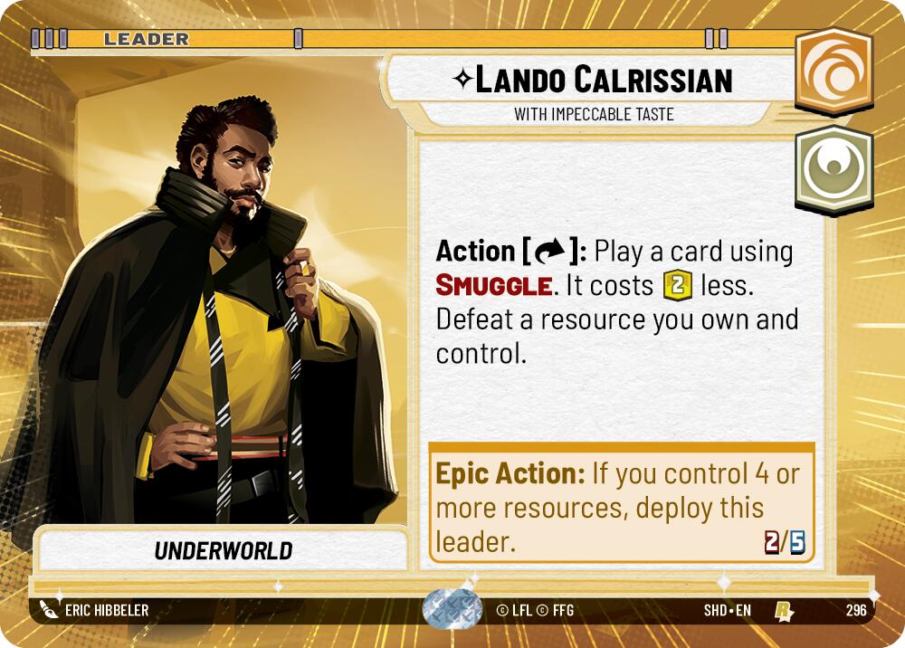 Lando Calrissian - With Impeccable Taste (296) (Hyperspace) (296) [Shadows of the Galaxy]