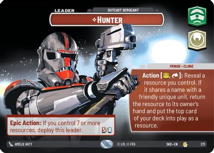 Hunter - Outcast Sergeant (271) (Showcase) (271) [Shadows of the Galaxy]