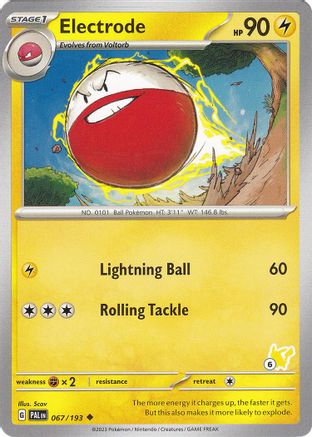 Electrode (067/193) (Pikachu Stamp