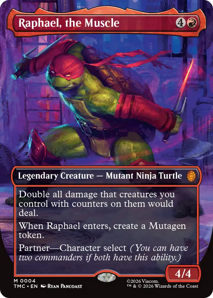 Raphael, the Muscle (Borderless) [Teenage Mutant Ninja Turtles Commander]