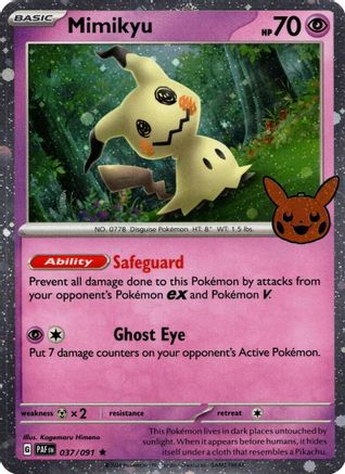 Mimikyu (037/091) (Cosmos Holo) [Trick or Trade 2024]