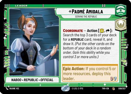 Padme Amidala - Serving the Republic (008/257) (008/257) [Twilight of the Republic]
