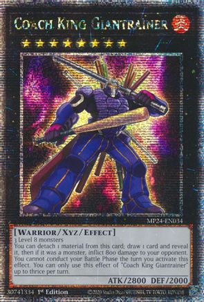Coach King Giantrainer [MP24-EN034] Quarter Century Secret Rare