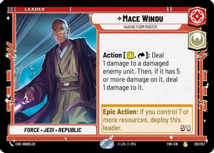 Mace Windu - Vaapad Form Master (013/257) (013/257) [Twilight of the Republic]