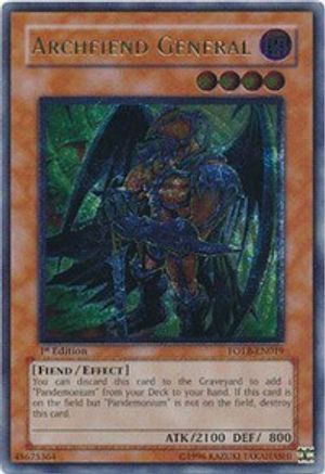 Archfiend General [FOTB-EN019] Ultimate Rare
