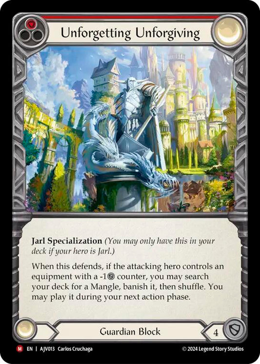 Unforgetting Unforgiving [AJV013] (Armory Deck: Jarl Vetreidi)  Rainbow Foil