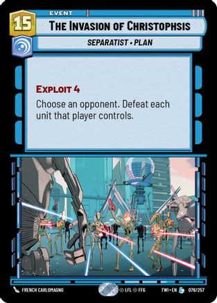The Invasion of Christophsis (078/257) (078/257) [Twilight of the Republic]