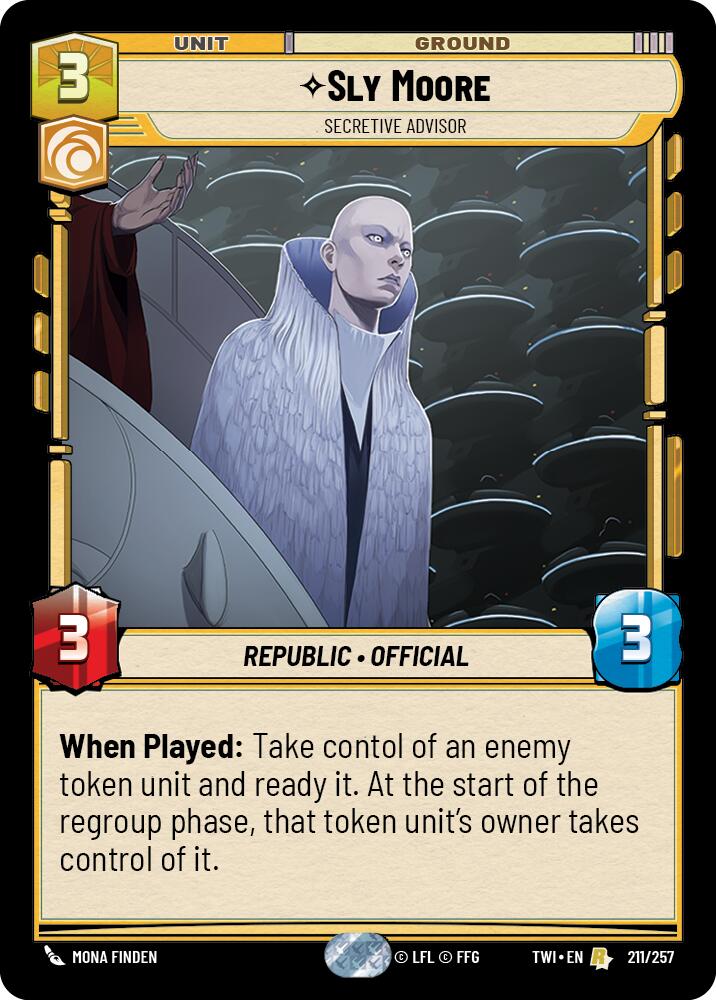 Sly Moore - Secretive Advisor (211/257) (211/257) [Twilight of the Republic]