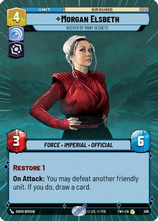 Morgan Elsbeth - Keeper of Many Secrets (308) (Hyperspace) (308) [Twilight of the Republic]
