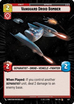 Vanguard Droid Bomber (427) (Hyperspace) (427) [Twilight of the Republic]