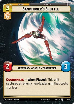 Sanctioner's Shuttle (478) (Hyperspace) (478) [Twilight of the Republic]