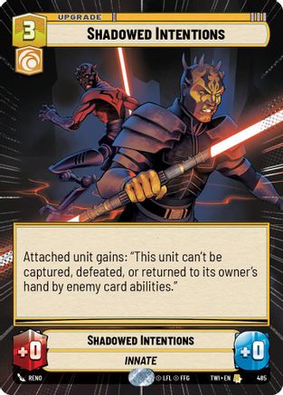 Shadowed Intentions (485) (Hyperspace) (485) [Twilight of the Republic]