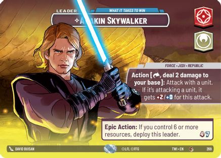 Anakin Skywalker - What it Takes to Win (269) (Showcase) (269) [Twilight of the Republic]