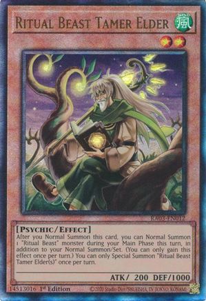 Ritual Beast Tamer Elder (UTR) [RA03-EN012] Prismatic Ultimate Rare