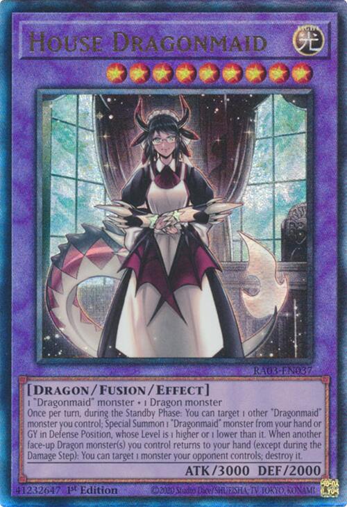 House Dragonmaid (UTR) [RA03-EN037] Prismatic Ultimate Rare
