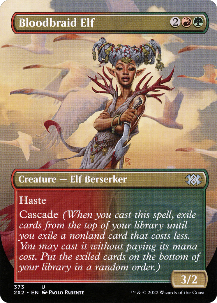 Bloodbraid Elf (Borderless Alternate Art) [Double Masters 2022]