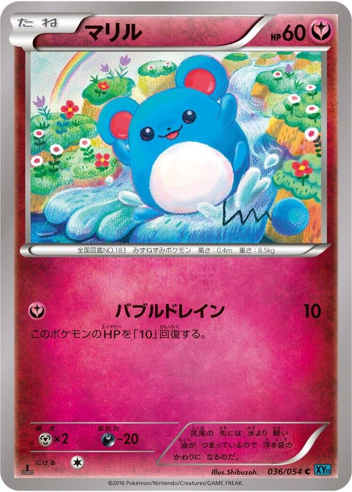 Marill (036/054) [XY11-Br: Cruel Traitor]