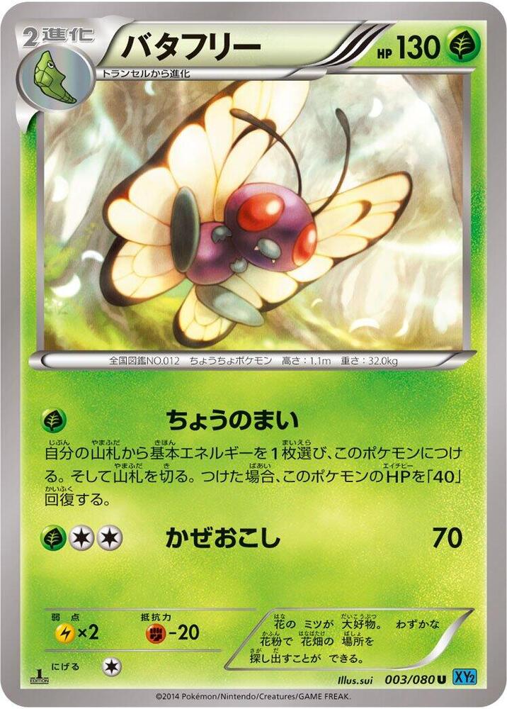 Butterfree (003/080) [XY2: Wild Blaze]