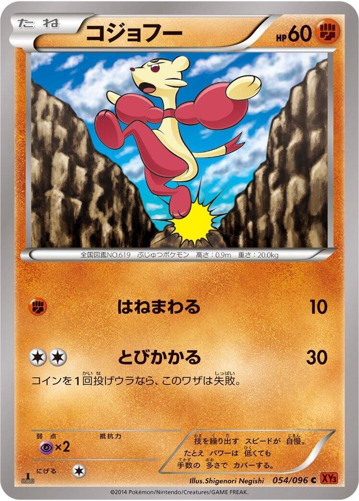 Mienfoo (054/096) [XY3: Rising Fist]