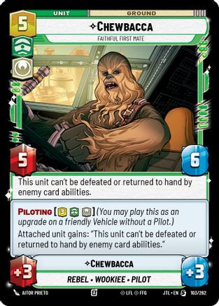 Chewbacca - Faithful First Mate (103/262) (103/257) [Jump to Lightspeed]