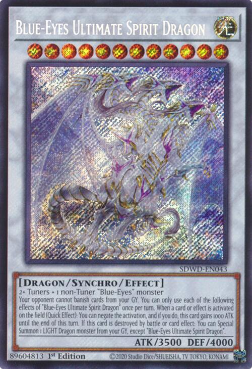 Blue-Eyes Ultimate Spirit Dragon (Secret Rare) [SDWD-EN043] Secret Rare