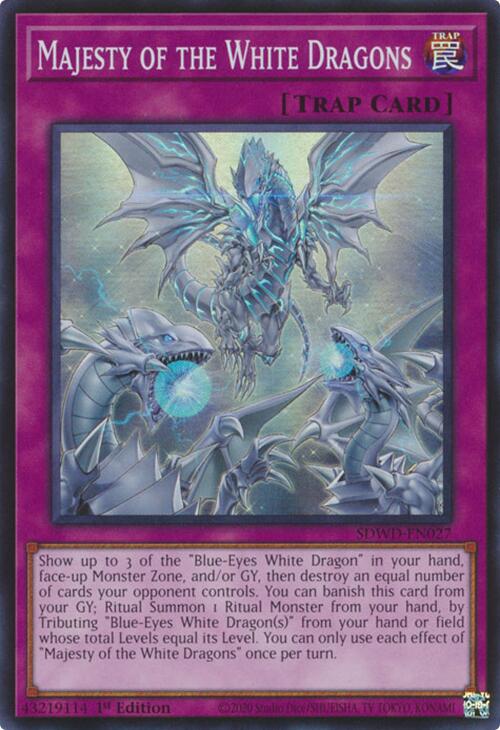Majesty of the White Dragons [SDWD-EN027] Super Rare