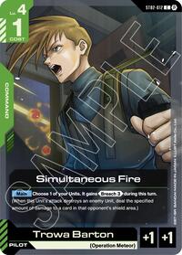 Simultaneous Fire (ST02-012) [Edition Beta]